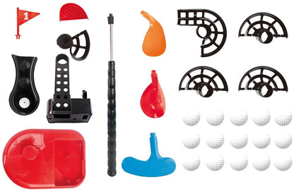 Beginners Golf Training Play Set with Club, Play Balls and Foot Pedal Base Included - Great Indoor and Outdoor Fun Activity for Kids