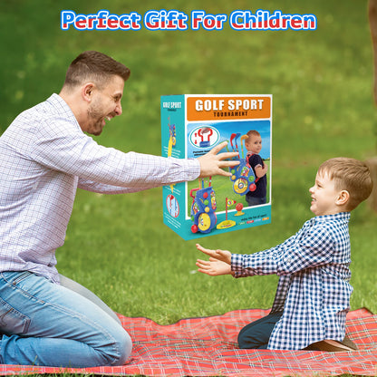 Golf Clubs Toy Set Outdoor Indoor Sports Garden Play Game Toy for Toddlers 3 4 5 Years Old