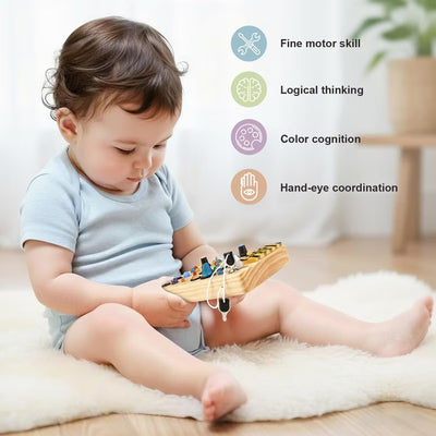 Tableau d'activités Montessori lumineux - Jouet d'apprentissage sensoriel pour tout-petits