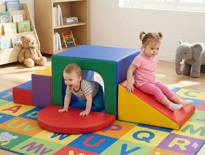 Baby Toddler Soft Play Gymnastic Equipment 6 Pc Set