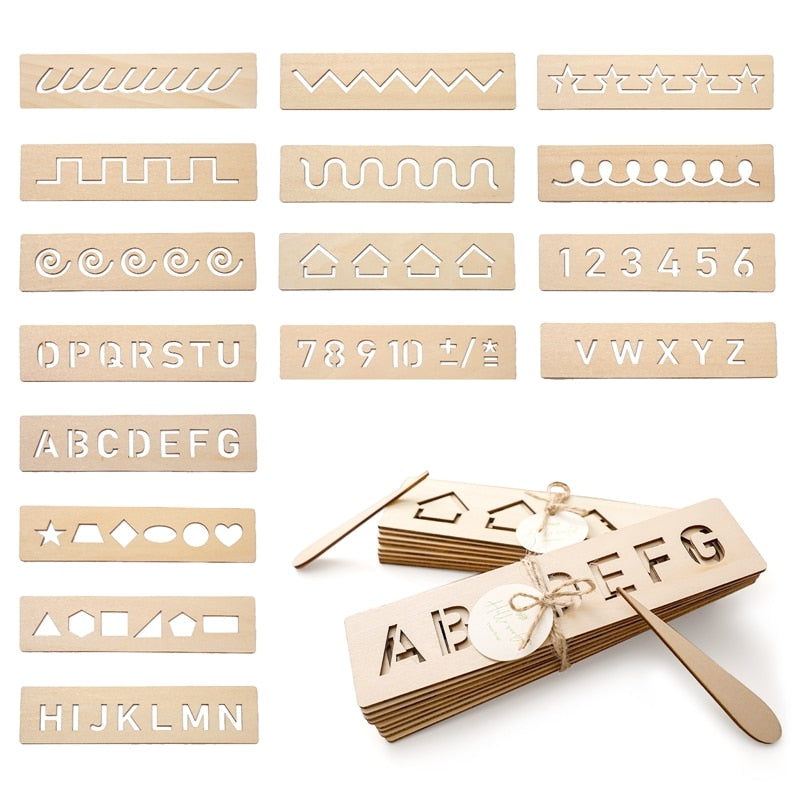 Word Spelling Letter Number Groove Writing Board