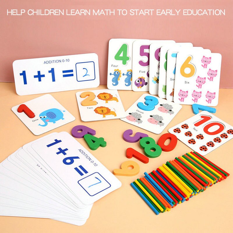 Wooden Number Counting Sticks Maths and Number Activity