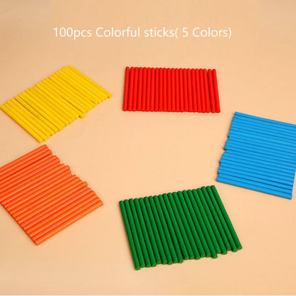 Wooden Number Counting Sticks Maths and Number Activity