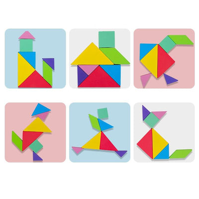 Fidtoy Magnetic Tangram Puzzle for Kids – STEM Learning, Creativity, and Fine Motor Skills