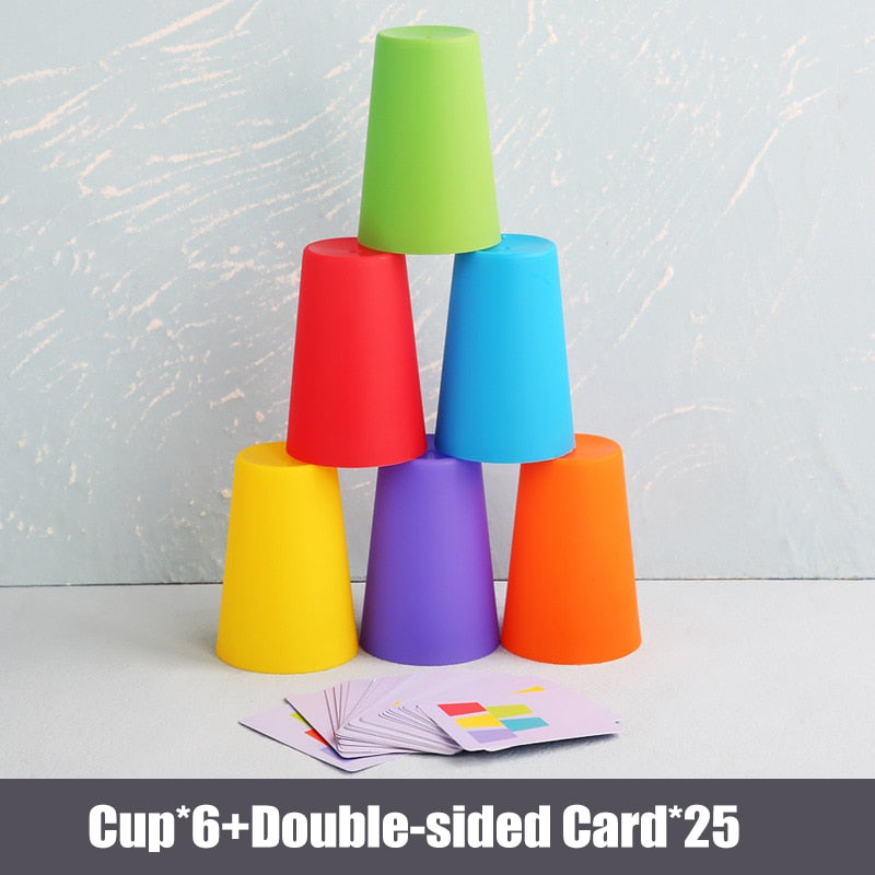 Stacking Cup Game Toys With Card