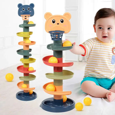 Fidtoy Montessori Ball Tower for Toddlers | Educational Sensory Toy