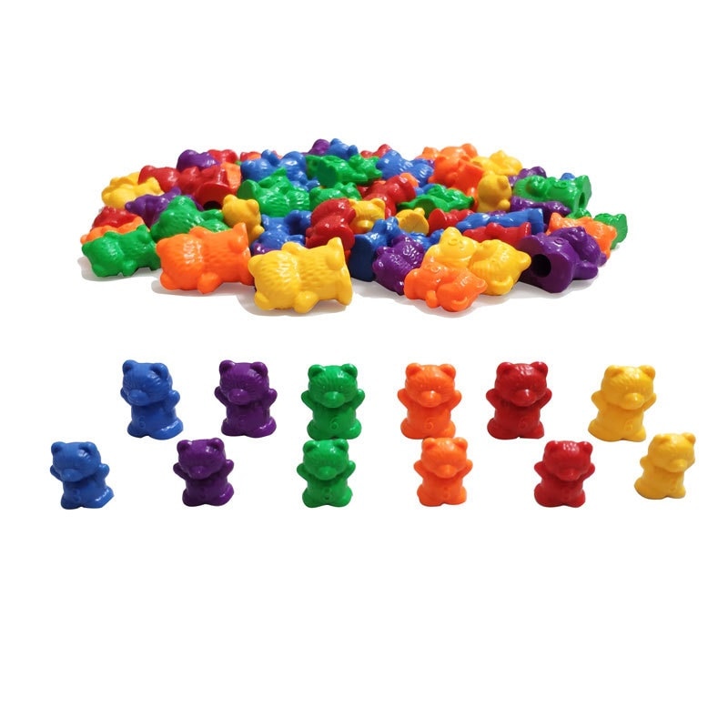 Rainbow Weight Counting Bear With Stacking Cups