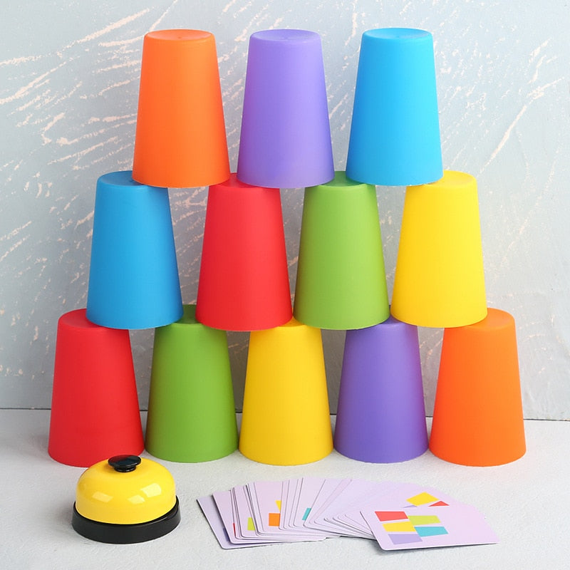 Stacking Cup Game Toys With Card