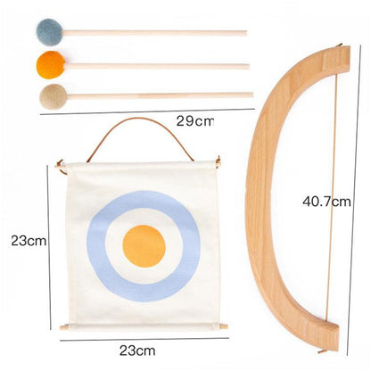 Wooden Bow and Arrow Toy Set
