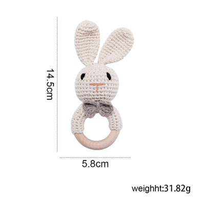 Fidtoy SnuggleBud Rattle & Teether Baby Sensory Toy