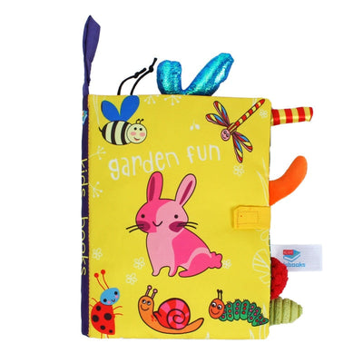 Fidtoy Sensory Fabric Book for Toddlers – Soft Interactive Baby Learning Book