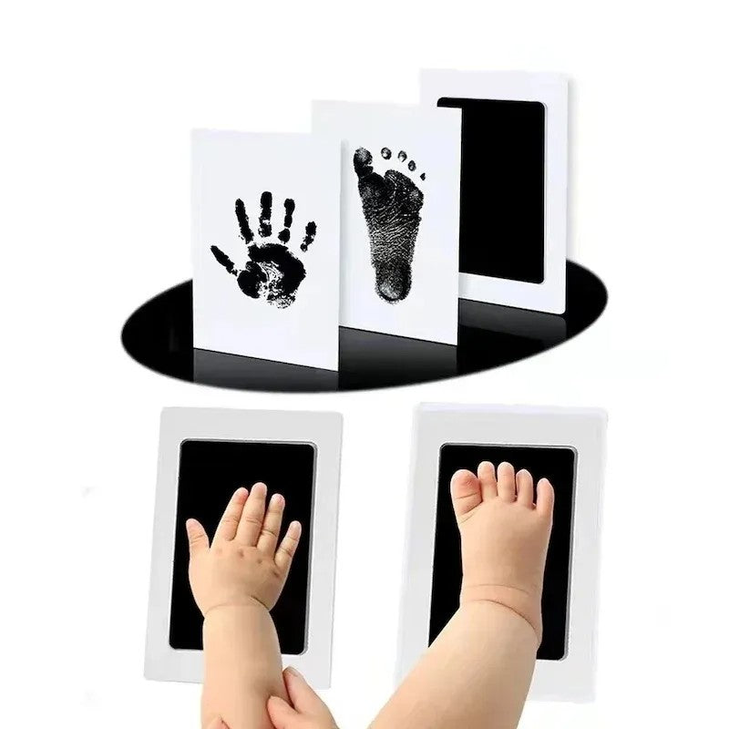 Fidtoy Baby Handprint and Footprint Kit – No Ink Newborn Keepsake Hand and Foot Print Memory Set