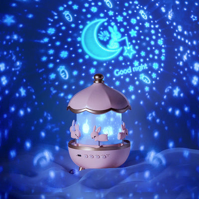 Fidtoy Multifunction Starry Sky Projector Night Light for Kids – Bluetooth Music & LED Ceiling Lamp