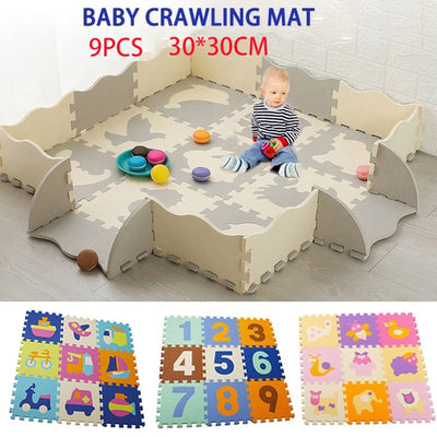Tapis de sol éducatif en mousse avec puzzles d'animaux