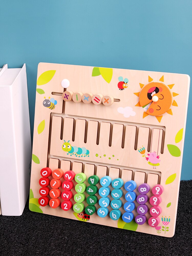 Jouet mathématique en bois Montessori pour la maternelle