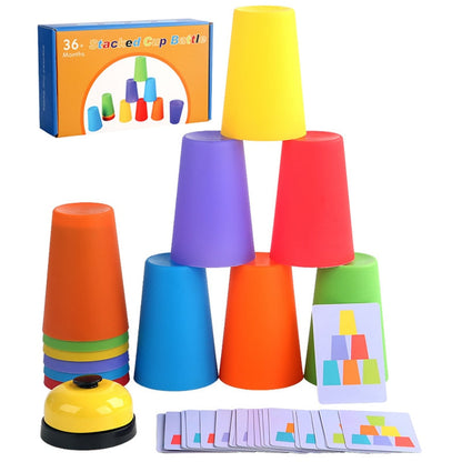 Stacking Cup Game Toys With Card