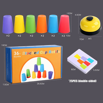 Stacking Cup Game Toys With Card