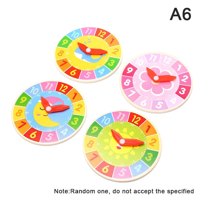 Wooden Clock Learning Board