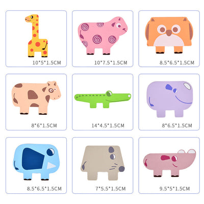 Animal Stacking™ - Verbetert het herkenningsvermogen - Stapelspel