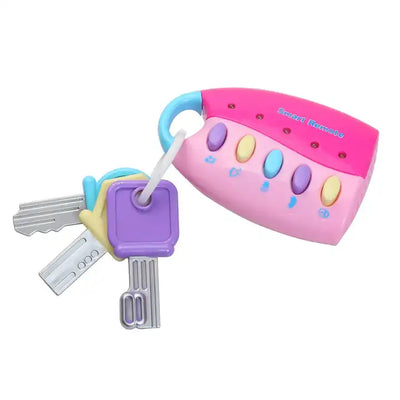 Fidtoy Musical Car Key Toy for Toddlers – Interactive Baby Car Remote Toy with Lights, Sounds & 10 Songs for Early Learning Play