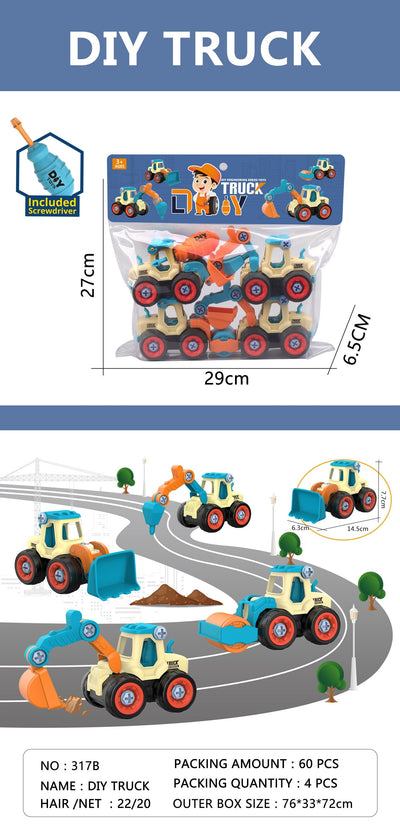 Camion Excavatrice Bulldozer Outil à vis Voiture