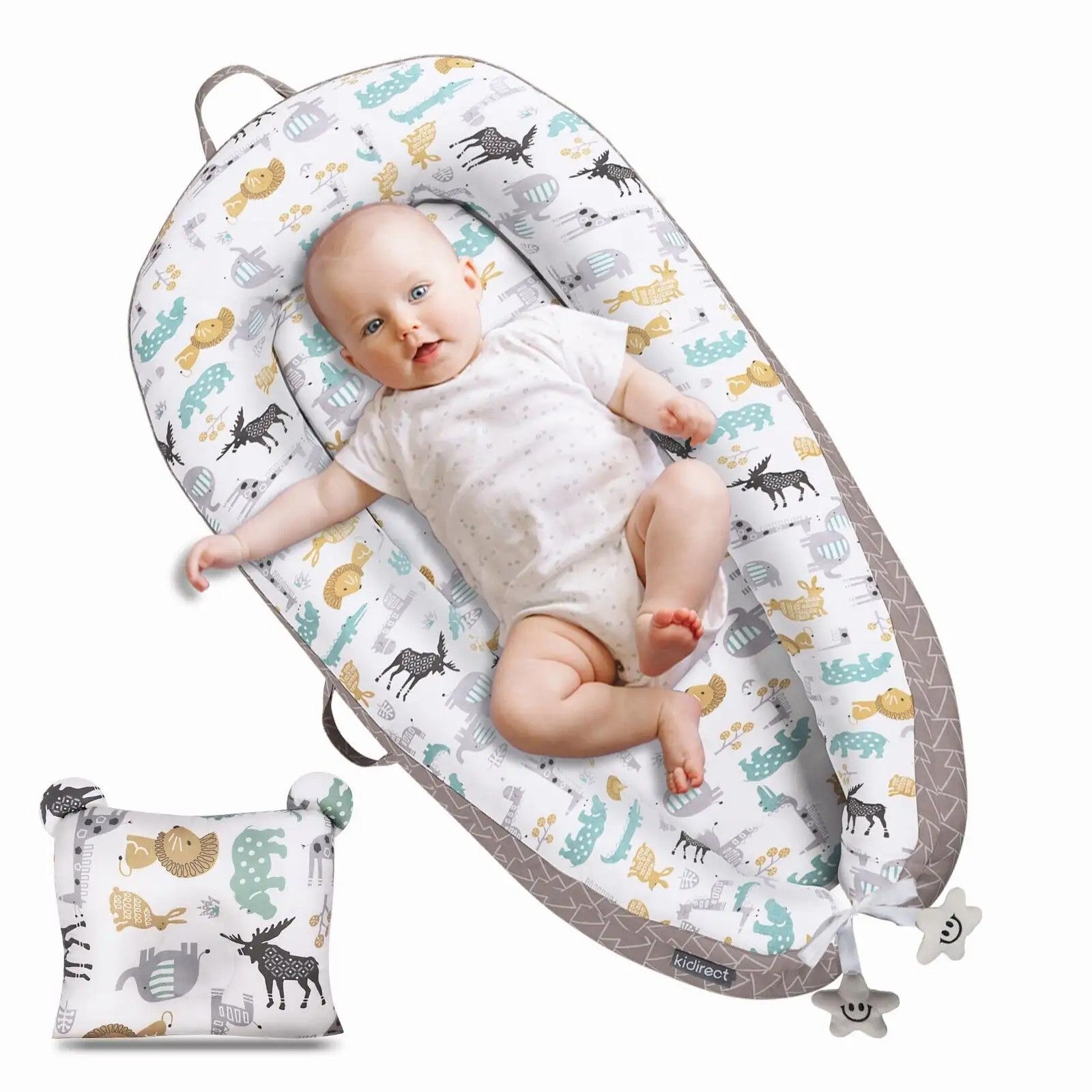 Réducteur de Lit Bébé avec Oreiller