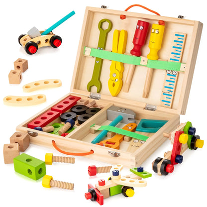 Boite à Outils en Bois pour Enfant