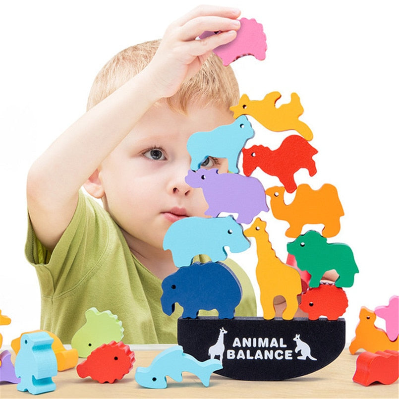 Juego de equilibrio Montessori de madera