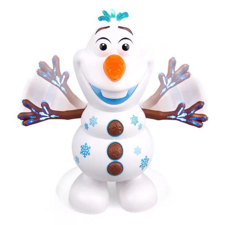 Fidtoy Musical Dancing Snowman Toy with LED Lights Christmas Interactive Holiday Toy for Kids