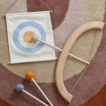 Wooden Bow and Arrow Toy Set