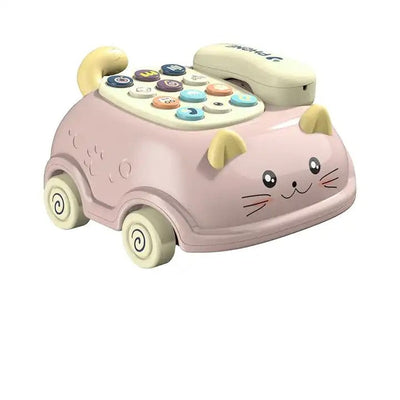 Fidtoy Interactive Toy Phone Car for Toddlers Learning Toy with Sounds and Pretend Play