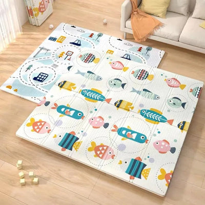 Fidtoy Baby Foam Play Mat Extra Large Dual-Sided Foldable Mat for Safe Crawling and Early Development