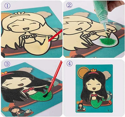 Peinture DIY™ - Créatif avec du sable - Kit de peinture sur sable