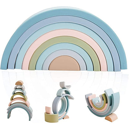 Silicone Stacking Rainbow