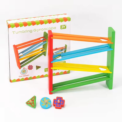 Wooden Orbital Tumbling Gyroscope