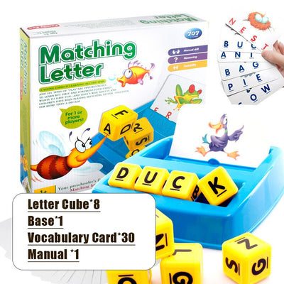 Jeux éducatifs de lettres assorties pour enfants