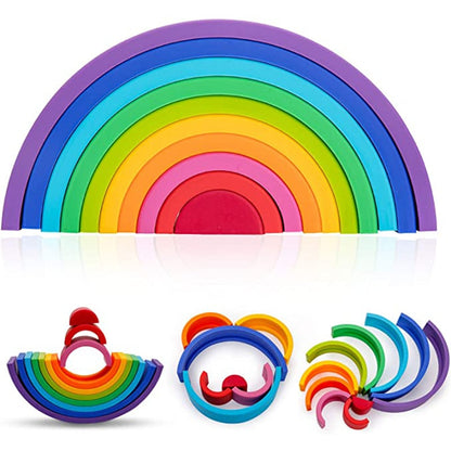 Silicone Stacking Rainbow