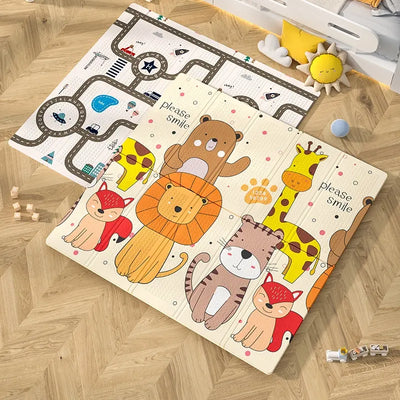 Fidtoy Baby Foam Play Mat Extra Large Dual-Sided Foldable Mat for Safe Crawling and Early Development