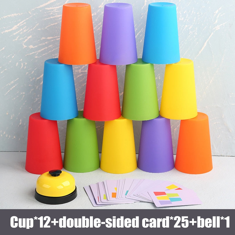 Stacking Cup Game Toys With Card