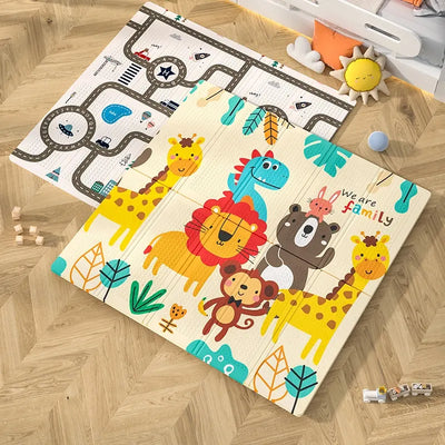 Fidtoy Baby Foam Play Mat Extra Large Dual-Sided Foldable Mat for Safe Crawling and Early Development