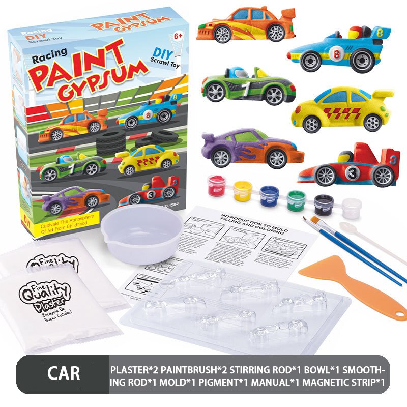 Children DIY Paint Gypsum Plaster