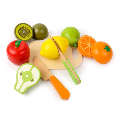 Fidtoy Wooden Cutting Food Set Montessori Pretend Play Toy