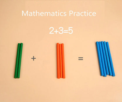Wooden Number Counting Sticks Maths and Number Activity
