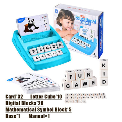 Jeux éducatifs de lettres assorties pour enfants