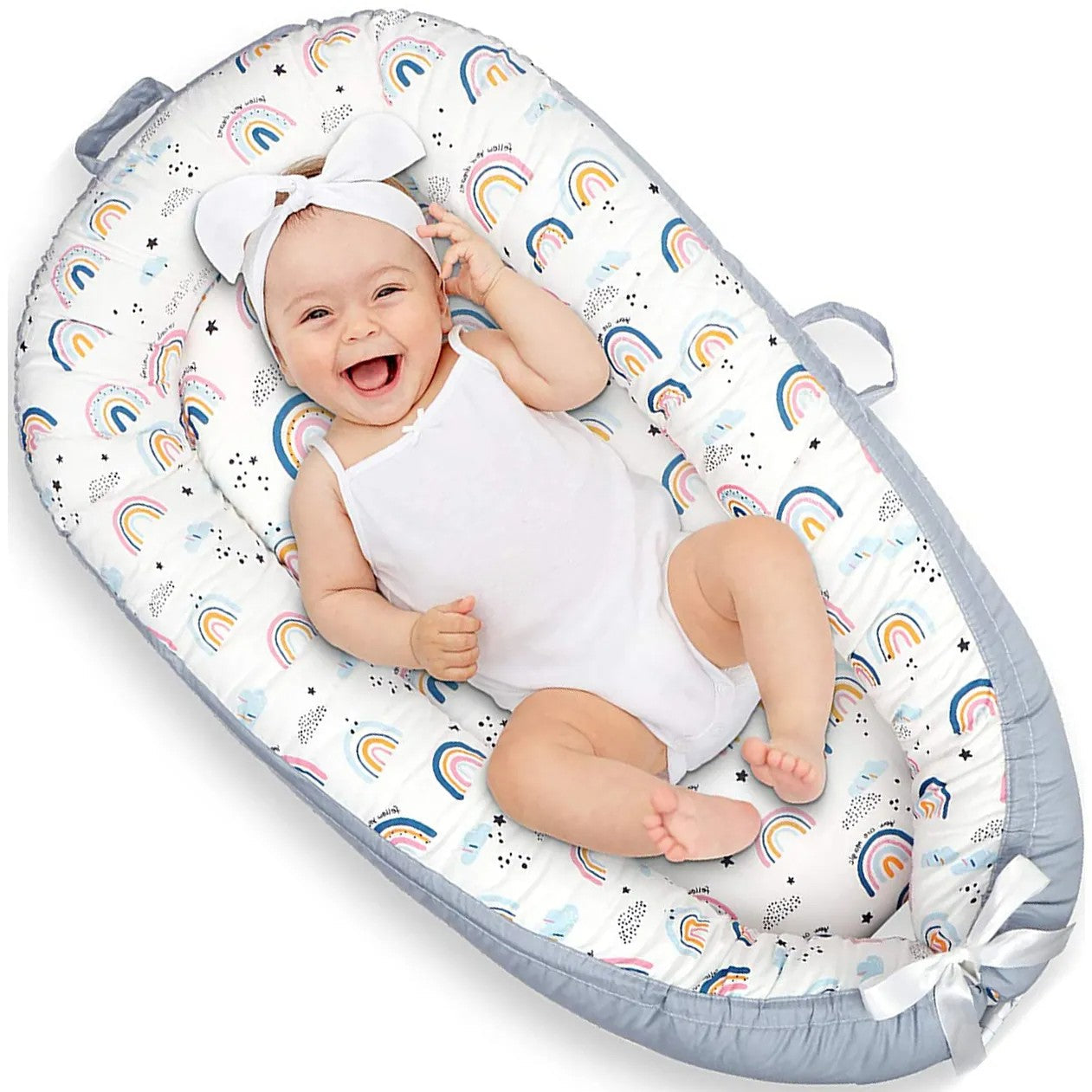 Réducteur de Lit Bébé avec Oreiller