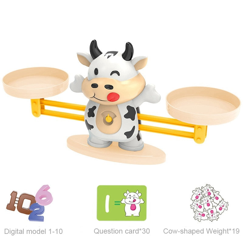 Fidtoy Balancing Scale Learning Educational Toy – Montessori Math Game for Preschool Kids