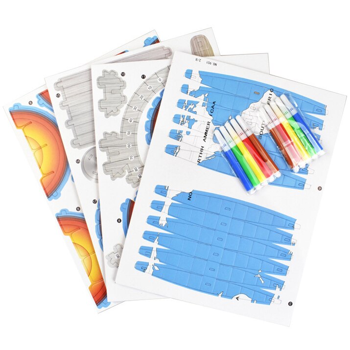 Planet Earth painting coloring Globe Toy