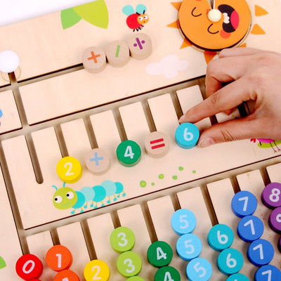 Jouet mathématique en bois Montessori pour la maternelle