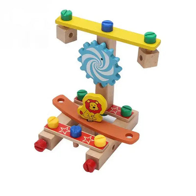 Fidtoy Wooden Chair Building Set Montessori Construction Toy