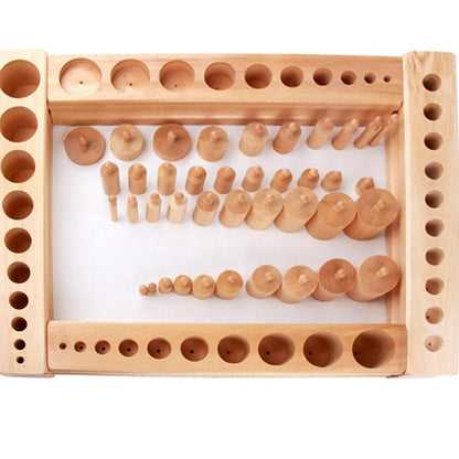 Montessori Knobbed Cylinders Full Size Set of 4